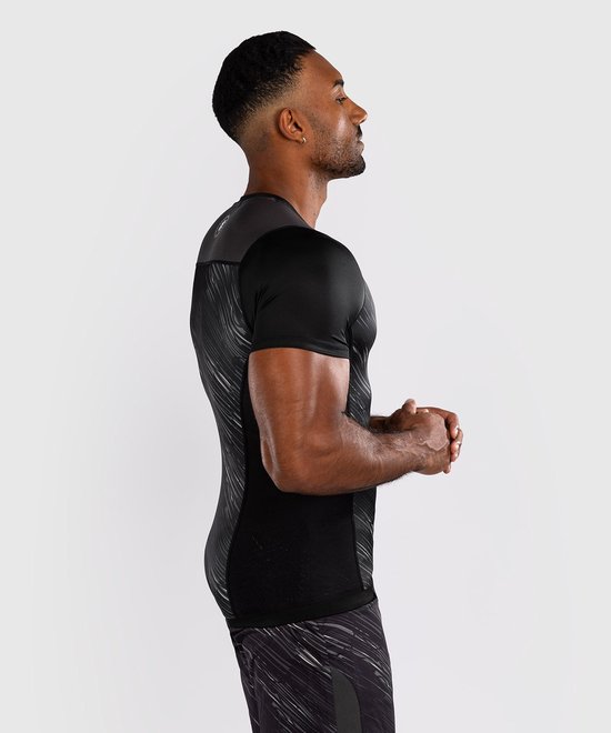 Maillot de bain Venum Tectonic Rapid Rashguard Wit Zwart - S