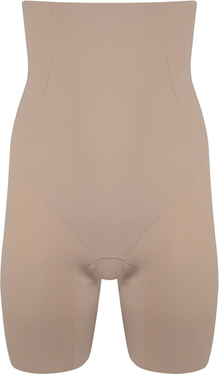 MAGIC Bodyfashion Magic Hoge sterk corrigerende boxershort - Dream shaper Bermuda - Anti schuur broekje - naadloos - Onzichtbaar onder kleding - S - Beige