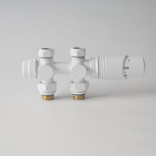 luxe therm. ventiel 1/2''x15 (M22) knel haaks links chroom | Riko
