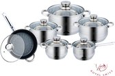 ENSEMBLE DE CUISINIÈRES EN ACIER INOXYDABLE 12 PIÈCES ENSEMBLE DE CUISINIÈRES EN ACIER INOXYDABLE 12 PIÈCES