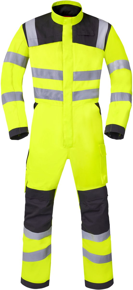 HAVEP Overall High Vis 20445 - Fluo Geel/Charcoal - 64