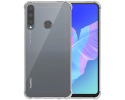 Smartphonica Telefoonhoesje Geschikt voor Huawei P40 Lite E - Y7P Transparant Schokbestendig - Shockproof TPU SIliconen Backcover Case met Stootrand Doorzichtig