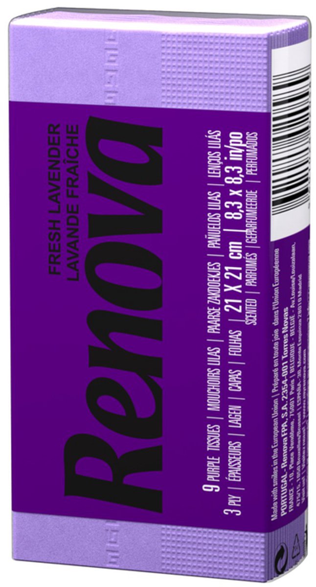 Renova Red label tissues paars 6x9 stuks