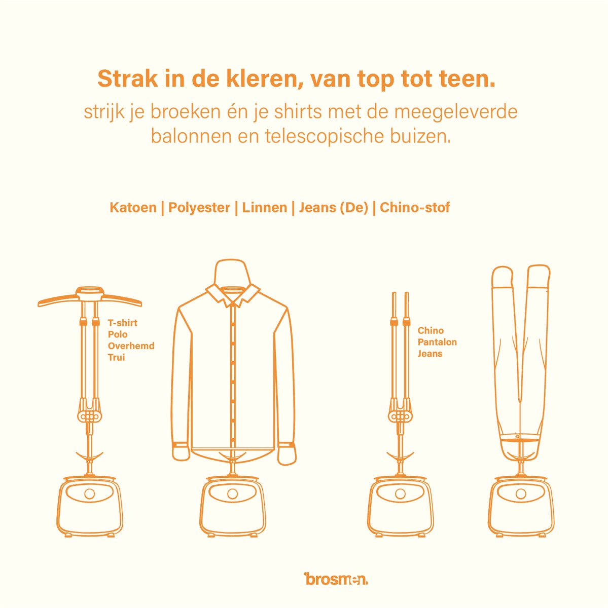 Brosmen Smooth Air - Strijkpop voor hemden en broeken - Strijkmachine - Strijkdroger - Strijksysteem - Strijkijzer - Wasdroger - Inclusief Spray Fles & Droogzak — cadeau in Cadeau-ideeën - foto 6