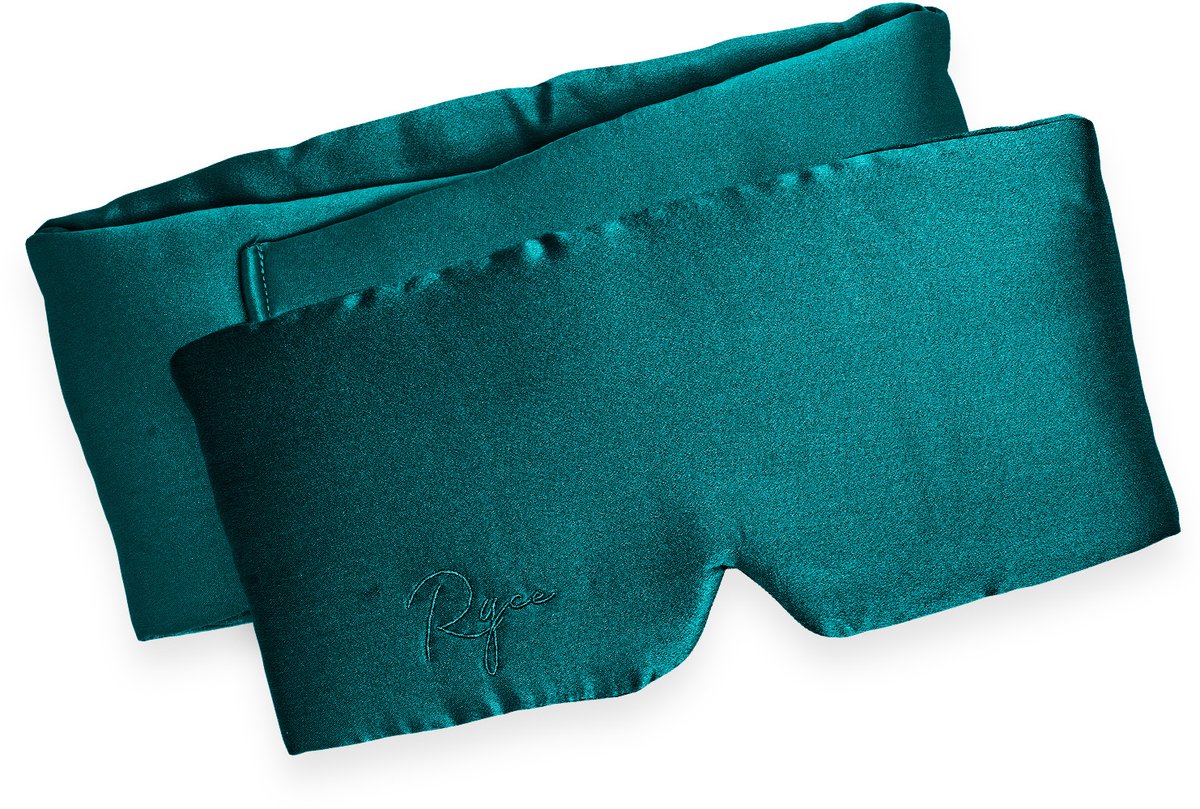 Ryce® Zijden Slaapmasker - Oogmasker - Vrouwen & Mannen - Full Cover - Cadeau - Groen