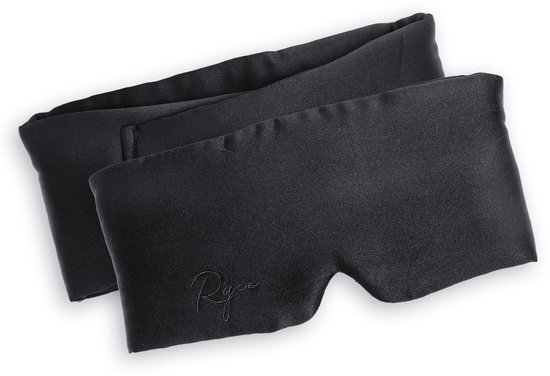 Ryce® Zijden Slaapmasker - Oogmasker - Vrouwen & Mannen - Full Cover - Cadeau - Zwart