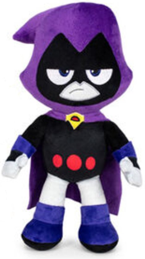 Raven - Teen Titans Go! Pluche Knuffel 32 cm - Speelgoed Superheld Knuffels voor Kinderen Jongens Meisjes - DC Comics Marvel Plush Toy - Superman Batman Iron Man Spiderman Hulk Thor Deadpool