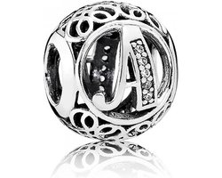 Pandora Original 791845CZ Charm Bedel zilver Letter A