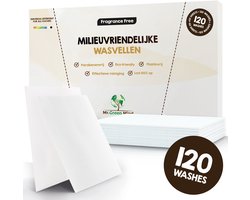 Mr. Green Mind Wasstrips 120 Wasbeurten Parfum Vrij Wasmiddel Wasstrips Wasmiddeldoekjes incl. wasverzachter