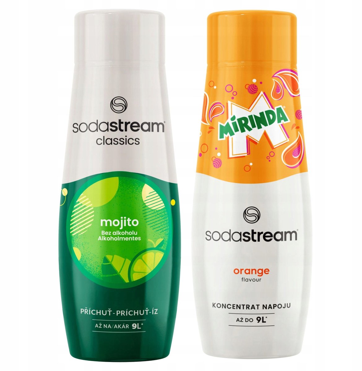 Soda Stream - Syrop voor Saturator - Mojito en Mirinda - 2x 440 ml