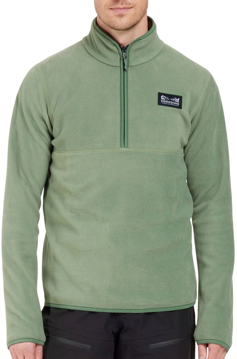 Didriksons Vito Half-Zip Fleece Sweater Heren Groen