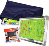 Tableau tactique de football avec sac de transport + ensemble de marqueurs - tableau tactique - tableau d'entraîneur - tableau tactique de football - vert