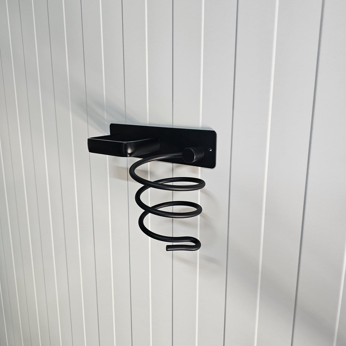 Stijltang & Fohnhouder spiraalhouder haardroger houder zwart compleet