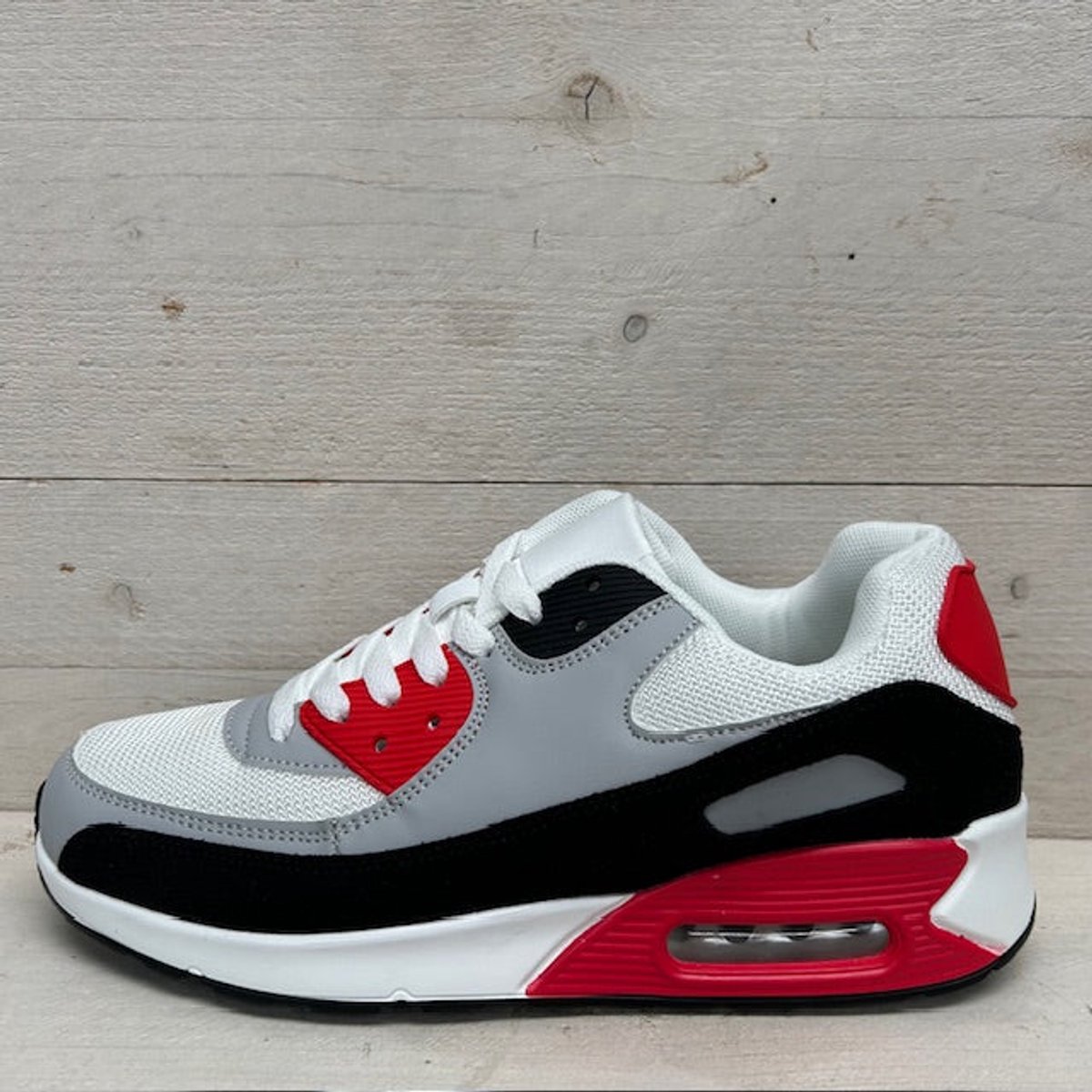 Gave air sneakers wit rood (verkrijgbaar van maat 36 t/m maat 45) Rood / 42