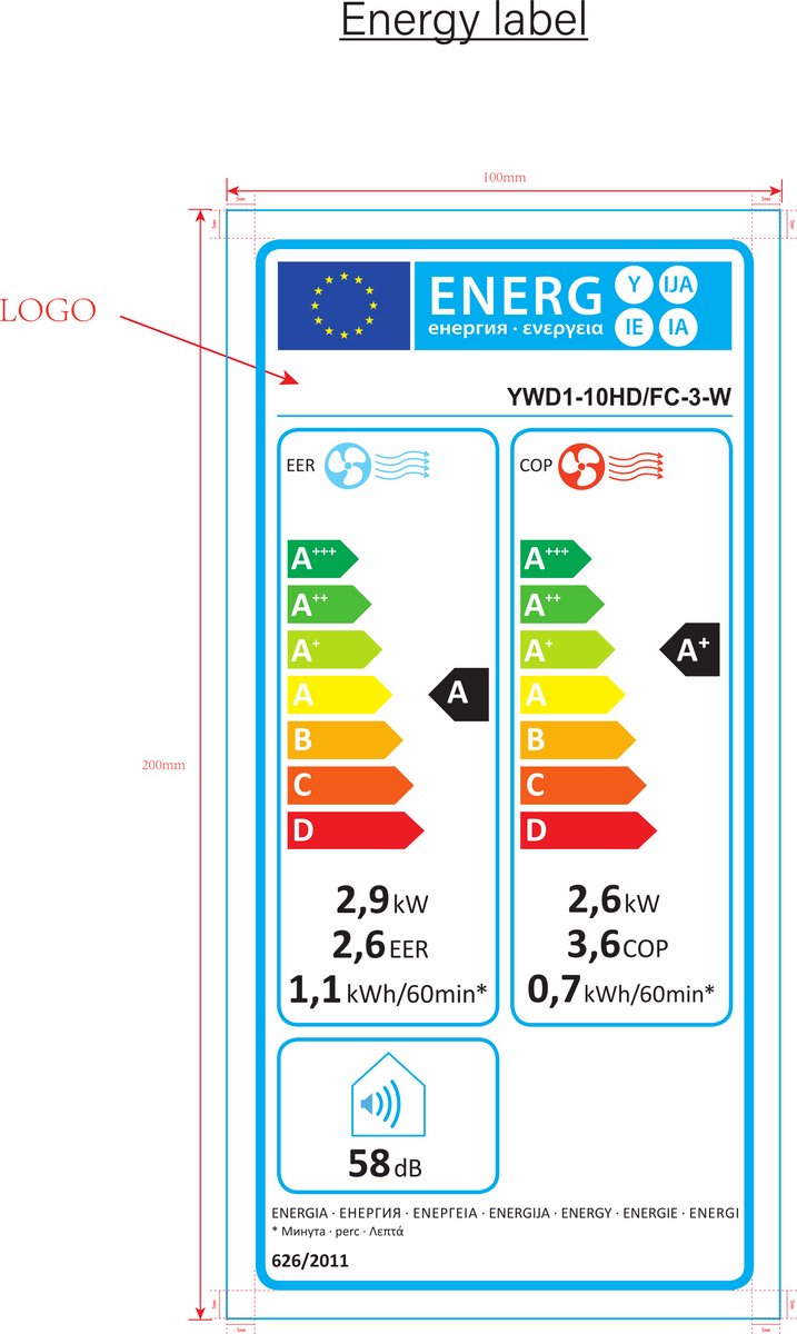 Afbeelding 2 van Nurion Airco monoblock 10000BTU koelen en verwarmen -