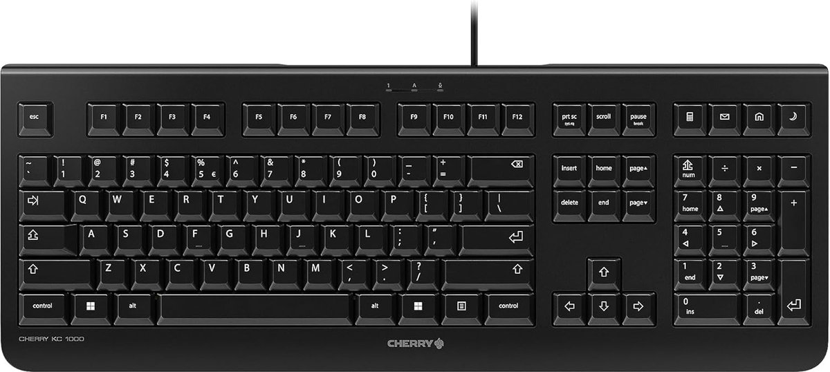 CHERRY KC 1000 - Toetsenbord - VS - zwart