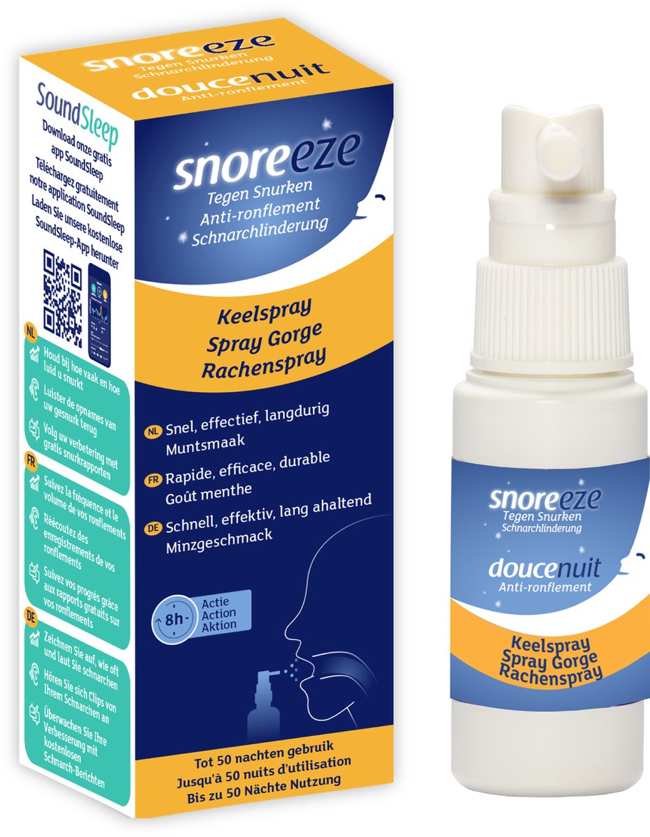 Snoreeze Anti-Snurk Keelspray productafbeelding