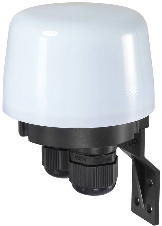 Foto: Sygonix sy 5836544 schemerschakelaar wit zwart 230 v ac 1x no