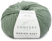Katia Concept Merino Baby - 157 donker saliegroen - Wol Garen