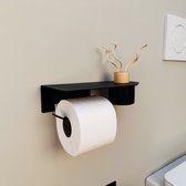 WEISSENSTEIN WC-reserve rolhouder - toiletpapierhouder roestvrij staal zonder boren - rolhouder muur zelfklevend