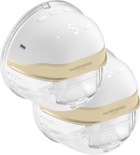 Vulpes Goods® BabyCare - Handsfree Borstkolf - Elektrische Draadloze Borstkolf – Draagbaar - Dubbele Elektrische handsfree Kolf - PRO versie