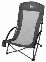Chaise pliante Hikr® - 250 kg et 600D Oxford - Chaise de pêche pliable et chaise de camping - Chaise de plage - Chaise de camping basse - Chaise longue légère et compacte