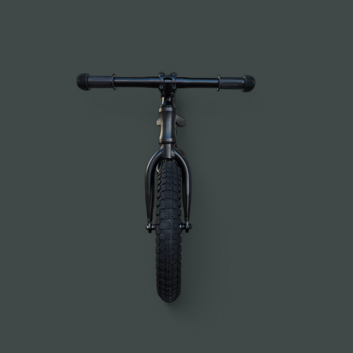 Jobber Fatbike Loopfiets 3 jaar - Stoere Loopfietsen mat Zwart - 14inch — afbeelding 3