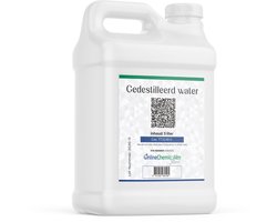 Online chemicalien – Gedestilleerd Water – 5 L – Accu Water – Strijkwater – Zuiver en Veelzijdig