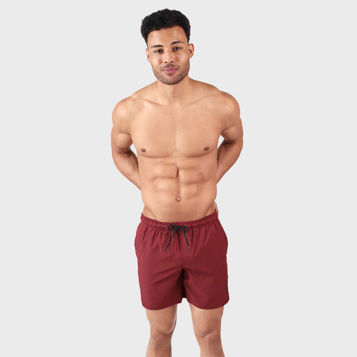 Brunotti Bru - conic Zwembroek Heren - Zwemshort met 4 - Way Stretch - Rust Red — afbeelding 14