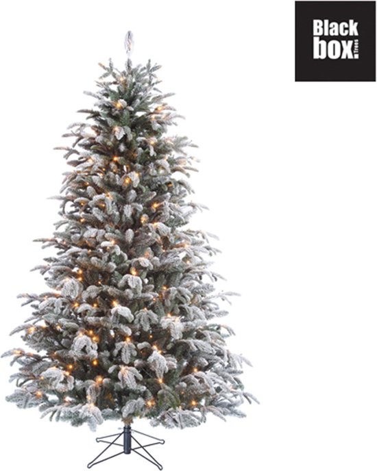 Black Box kant en klare kunstkerstboom led met sneeuw stelton fir maat in  cm: 215 x... | bol.com