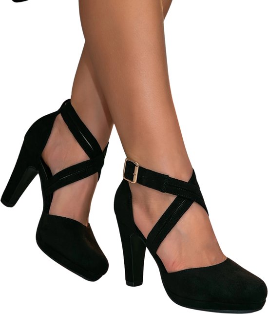 Livano Hakken Dames Schoenen - Pumps - Schoenen - Zwart - Maat 40