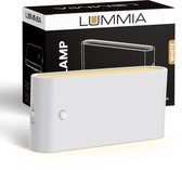 LUMMIA® Stekkerlamp - Bewegingssensor Lamp Binnen - Nachtlampje Stopcontact - Stekkerspot - Warm Licht - ABS-Kunststof - 11.2 x 5.2 CM - Wit