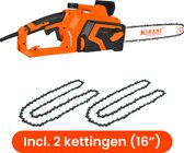 Kibani Kettingzaag Elektrisch – 1800W - Extra Ketting - Zwaardlengte 40 cm - Zaagt tot Ø40.5 cm