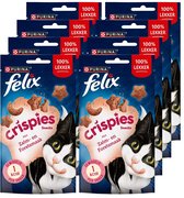 Bol.com Felix Crispies - Kattensnacks - Kattensnoepjes - Zalm & Forel - 8 x 45 g aanbieding