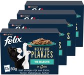 Bol.com Felix Heerlijke Plakjes - Kattenvoer Natvoer - Vis Selectie - 48 x 80 g aanbieding