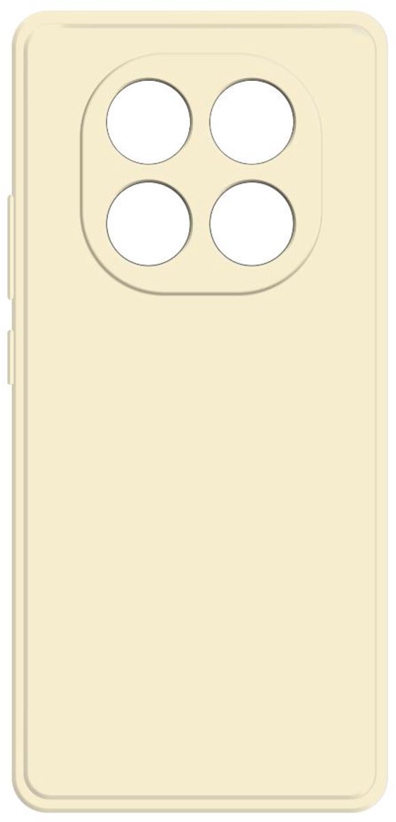 Hoesje voor Xiaomi Redmi Note 14 Pro 4G - Phonesta Color Silicone Back Cover - Beige