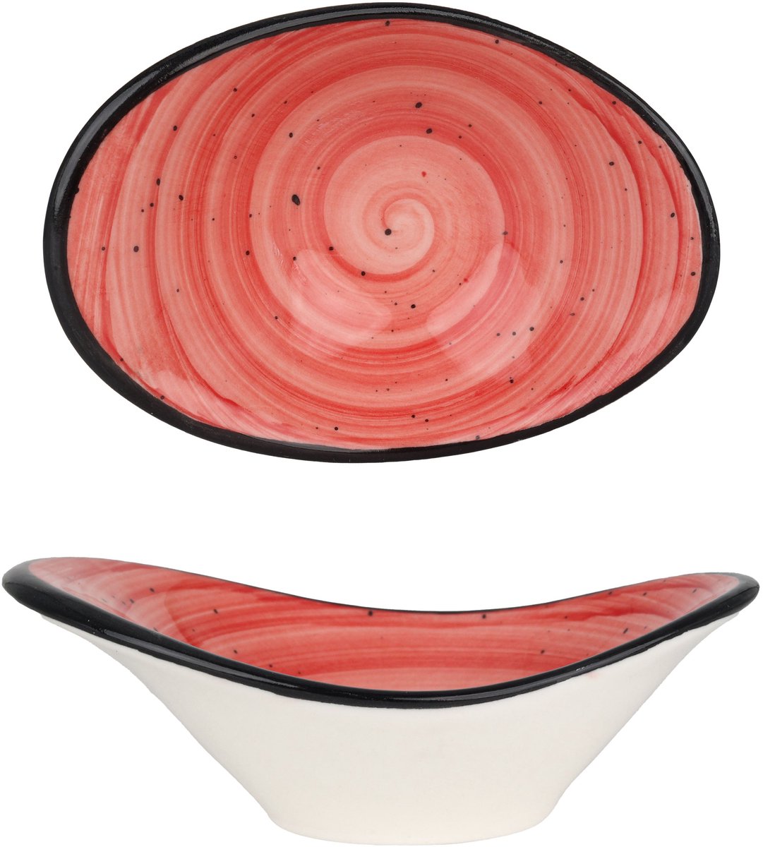 Bonna Serveerschaal - Aura Passion - Porselein - 10 cm (45cc) - set van 2
