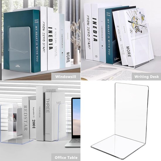 A5 Boekensteun 15x21 cm - Transparante Presentatie voor Boeken, Magazines en Catalogi