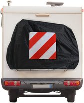 Housse de porte-vélos - Avec couvercle de compartiment d'insertion pour 1 ou 2 vélos - Polyester 150D - Camper -car et caravane - Zwart