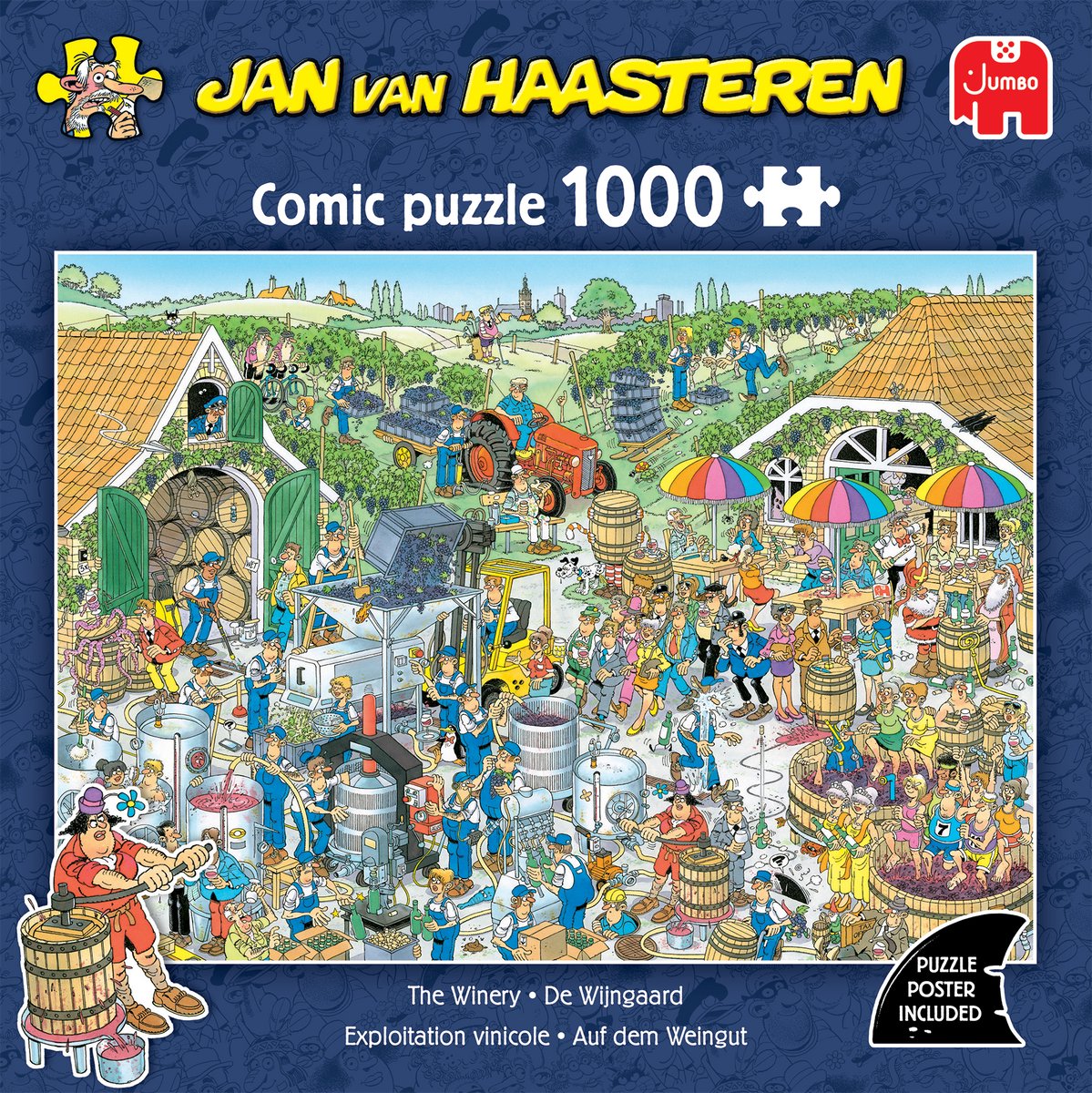 Jan van Haasteren - De Wijngaard - 1000 stukjes puzzel - Legpuzzel — afbeelding 3
