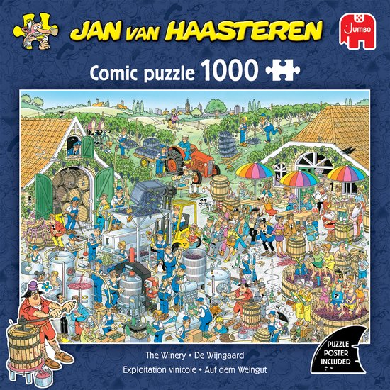 Jan van Haasteren - De Wijngaard - 1000 stukjes puzzel - Legpuzzel