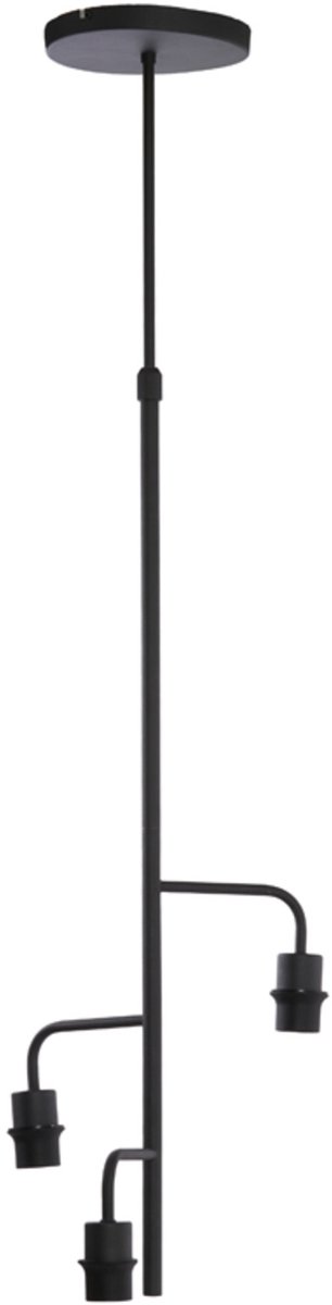 Light & Living Hanglamp Edisa 3-lamps - Mat Zwart