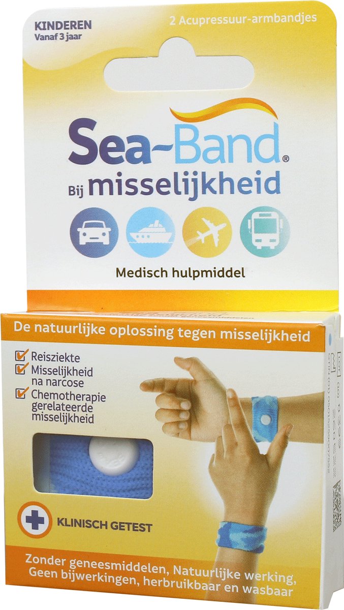 Goedkoopste Sea Band Polsband kind blauw 1 paar