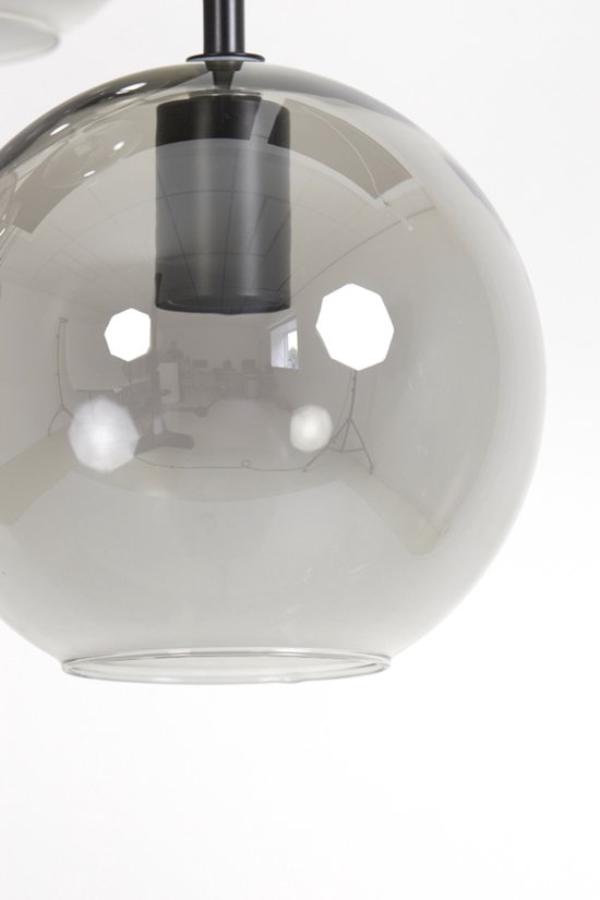 Suspension 10L 124x35x120 cm SUBAR noir mat + verre fumé