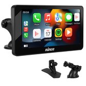 Nince 7 Inch CarPlay Scherm - Apple CarPlay & Android Auto - Draadloos CarPlay Scherm - Navigatiesysteem Auto - Handsfree Bellen Auto - Auto Touchscreen - CarPlay Zonder Kabel - Android Auto scherm - Universeel