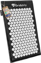 BrellaVio Spijkermat - Zwart - 74x44 cm - Acupressuur Mat - Acupunctuur Spijkerbed - Shakti Massage