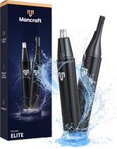 Bol.com Mancraft Neustrimmer Elite - Neushaartrimmer mannen - Met Wenkbrauwtrimmer - Oortrimmer - Waterdicht - Oplaadbaar aanbieding