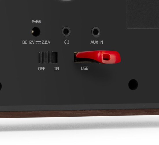 Internetradio - Audizio Foza digitale radio met Bluetooth - DAB radio en FM radio in één - Houtlook