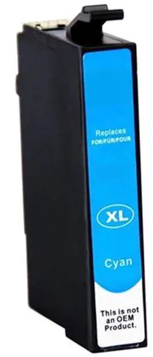 Inktcartridge geschikt voor Epson 407 / 407XL | 1x Cyaan geschikt voor Epson WorkForce Pro WF-4745DTWF