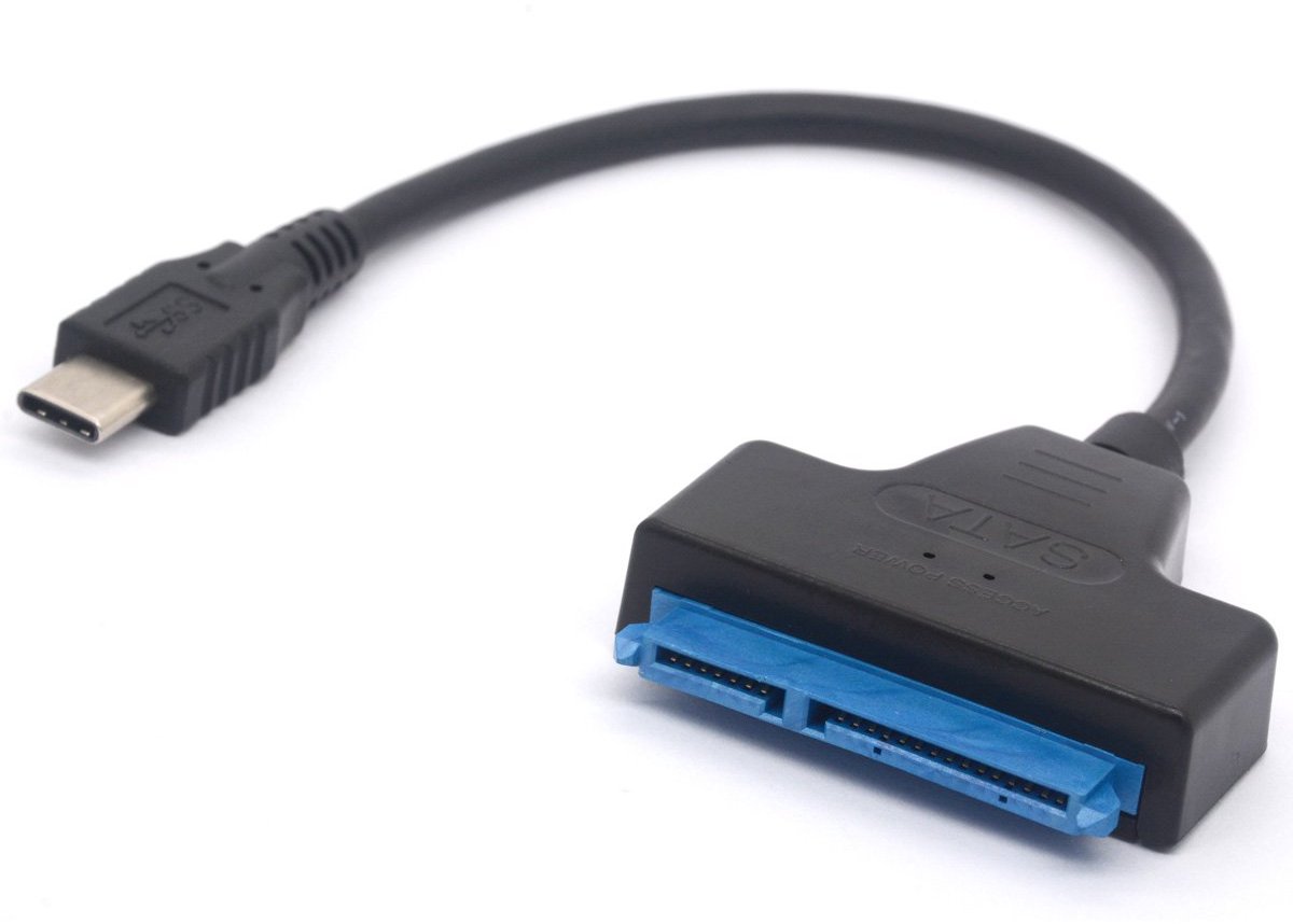 Naova® Type-C naar SATA Kabel – 2.5" HDD/SSD Adapter – USB-C naar SATA III Converter – 10Gbps Snelheid – Thunderbolt 3 Compatibel